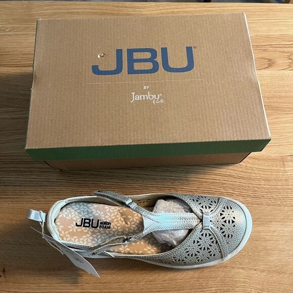 Women's JBU by jambu daffodil sneaker sandal 7.5  cream shimmer Comfort Classic - Picture 8 of 10